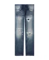 Givenchy Distressed Straight-leg Jeans In Blue