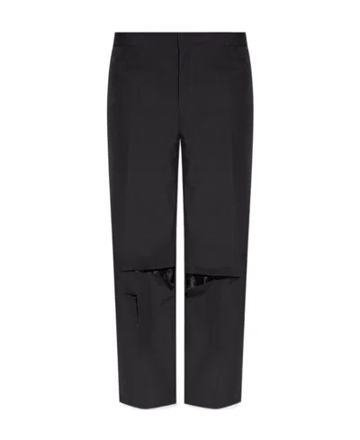 Givenchy Distressed Wool Trousers In Black
