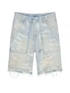 Givenchy Distressed-details Denim Shorts In Blue
