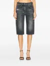 Givenchy Distressed-effect Denim Shorts In Black
