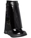 Givenchy Shark Lock Leather Ankle Boot In Black
