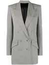 Givenchy Dogtooth-pattern Wool Blazer In Black