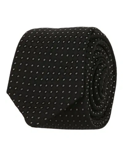 GIVENCHY GIVENCHY DOT PATTERNED SILK TIE MAN TIES & BOW TIES BLACK SIZE - SILK