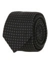 GIVENCHY GIVENCHY DOT PATTERNED SILK TIE MAN TIES & BOW TIES GREY SIZE - SILK