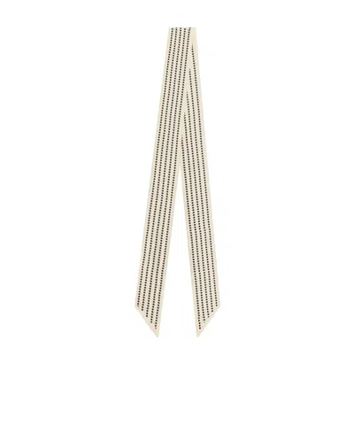 Givenchy Dot Printed Silk Scarf In Neutral