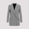 Givenchy Double-breasted Wool Blazer In Gray