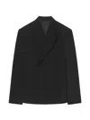 Givenchy Double-breasted Blazer In Black