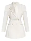 Givenchy White Wool Double Breasted Blazer In White
