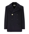 Givenchy Double-breasted Coat Featuring Front Pockets In Black