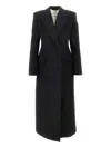 Givenchy Wool Coat With Double Breasted Design In Black