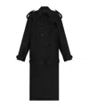Givenchy Double-breasted Belted Trench Coat In Black