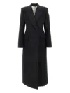 Givenchy Womens Black Regular-fit Double-breasted Wool Coat In Black
