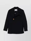 Givenchy Double-breasted Coat Featuring Front Pockets In Black