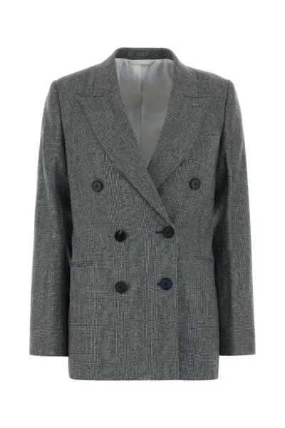 Givenchy Double Breasted Jacket In Gray