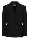 Givenchy Double-breasted Jacket Featuring Button Detailing In Black