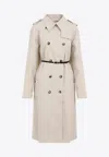 Givenchy Double-breasted Trench Coat In Beige