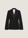 Givenchy Jacket In Wool With Satin Collar