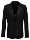 Givenchy 'satin Lapel' Tailored Fit Blazer In Black