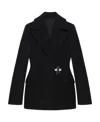 Givenchy Double-breasted Wool Blazer In Black