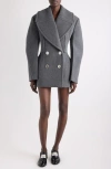 Givenchy Tailored Wool Jacket Double Buttons In Gray