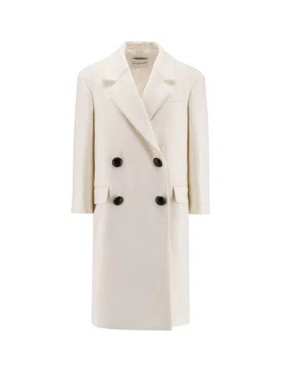 Givenchy Double-breasted Wool Coat In Neutral