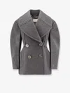 Givenchy Tailored Wool Jacket Double Buttons In Gray