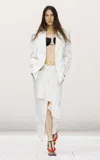 Givenchy Double-breasted Wool Mohair Jacket In White
