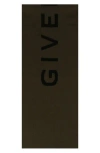 Givenchy Double Face 4g Scarf In Black Khaki