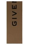Givenchy Double Face Logo Scarf Man Scarf Multicolored Size - Wool, Cashmere In Havana Black