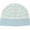 Givenchy Knit Double Face Beanie In Blue
