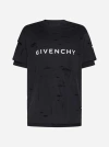 GIVENCHY DOUBLE LAYER OVERSIZED COTTON T-SHIRT
