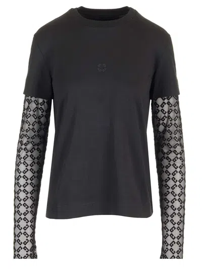 Givenchy Double Layer Top T-shirt Black