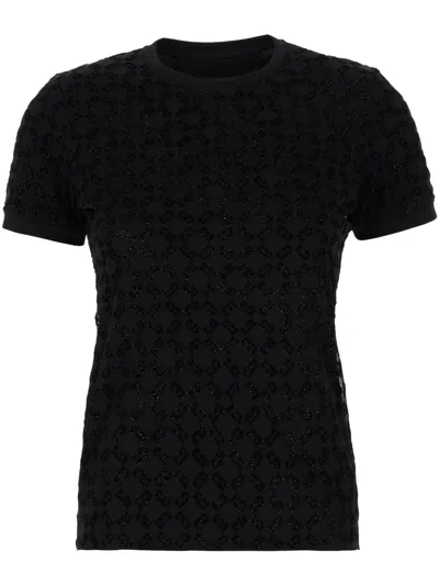 Givenchy Double-layered Cotton T-shirt In Black