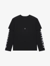 Givenchy Double Layered T-shirt In Cotton In Black