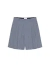Givenchy Whiteblue Check Pattern Shorts In Multi