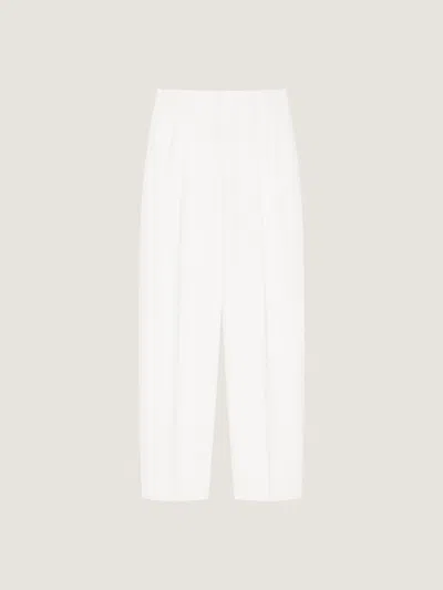 Givenchy Double Pleat Pants In Wool In White
