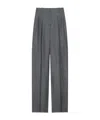 Givenchy Double Pleat Pants In Wool In Gray
