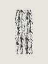 Givenchy Double Pleat Pants In Wool With Hair Print In Multi