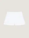 Givenchy Double Pleat Shorts In Poplin In White