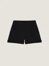 Givenchy Wool Elasticated Waist Shorts In Black