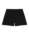 Givenchy Wool Elasticated Waist Shorts In Black