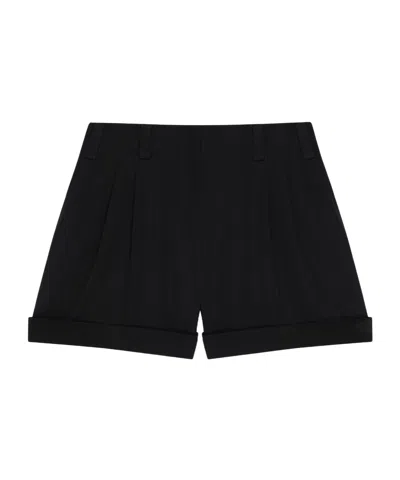 GIVENCHY DOUBLE PLEAT SHORTS IN WOOL