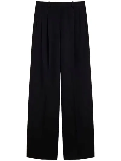 Givenchy Double Pleat Pants In Wool In Black