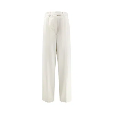 Pre-owned Givenchy Double Pleat Trousers 'white' | Women's Size 38