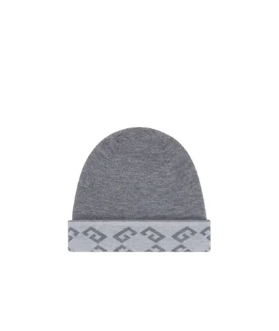 Givenchy Double-sided Wool Cap In Light Gray