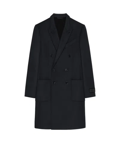 Givenchy Double-sided Wool Coat In Black