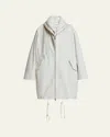Givenchy Double Zip Shawl-collar Oversized Jacket In Nude