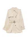 Givenchy 더블 브레스티드 벨트 재킷 In Neutral