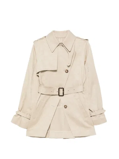 Givenchy 더블 브레스티드 벨트 재킷 In Neutral