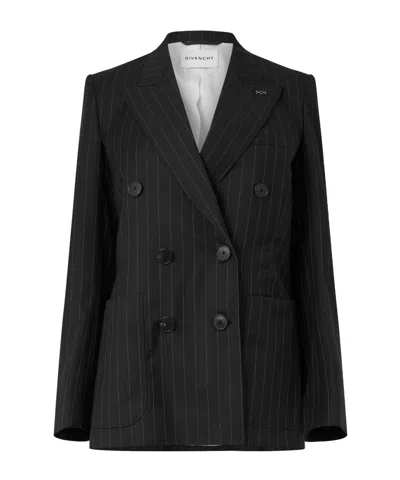 Givenchy Doublebreasted Blazer In Black